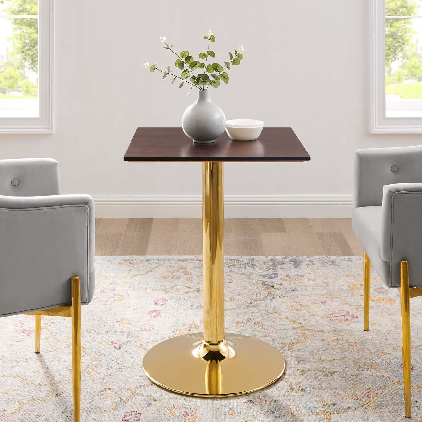 Verne 24" Square Dining Table, EEI-4740 FredCo
