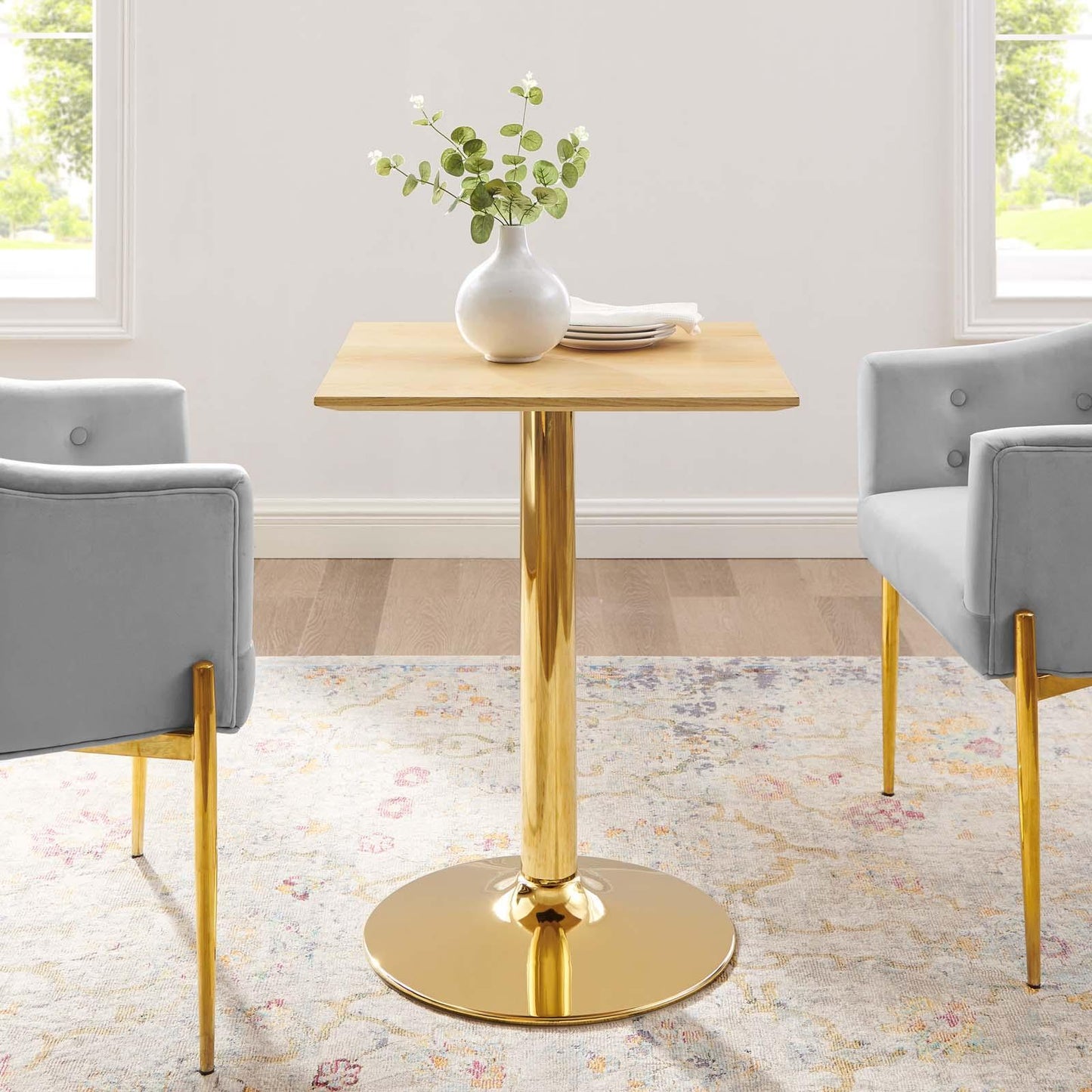 Verne 24" Square Dining Table, EEI-4741 FredCo