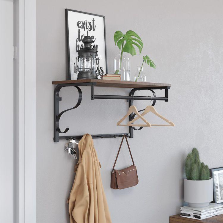 Vintage Floating Coat Shelves FredCo