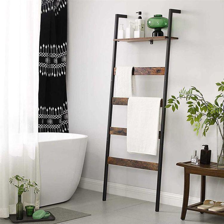 Wall-Leaning Ladder Shelf 70 Inch FredCo