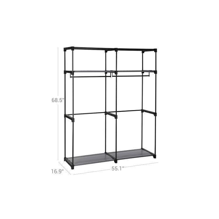 Wardrobe with Hanging Rods FredCo