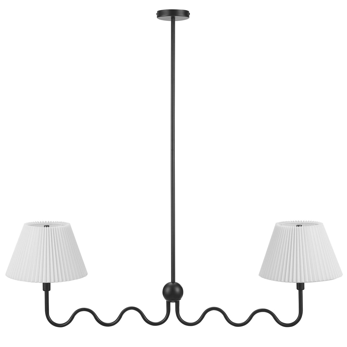 Wave Squiggle 2-Arm Pendant Light by Modway FredCo