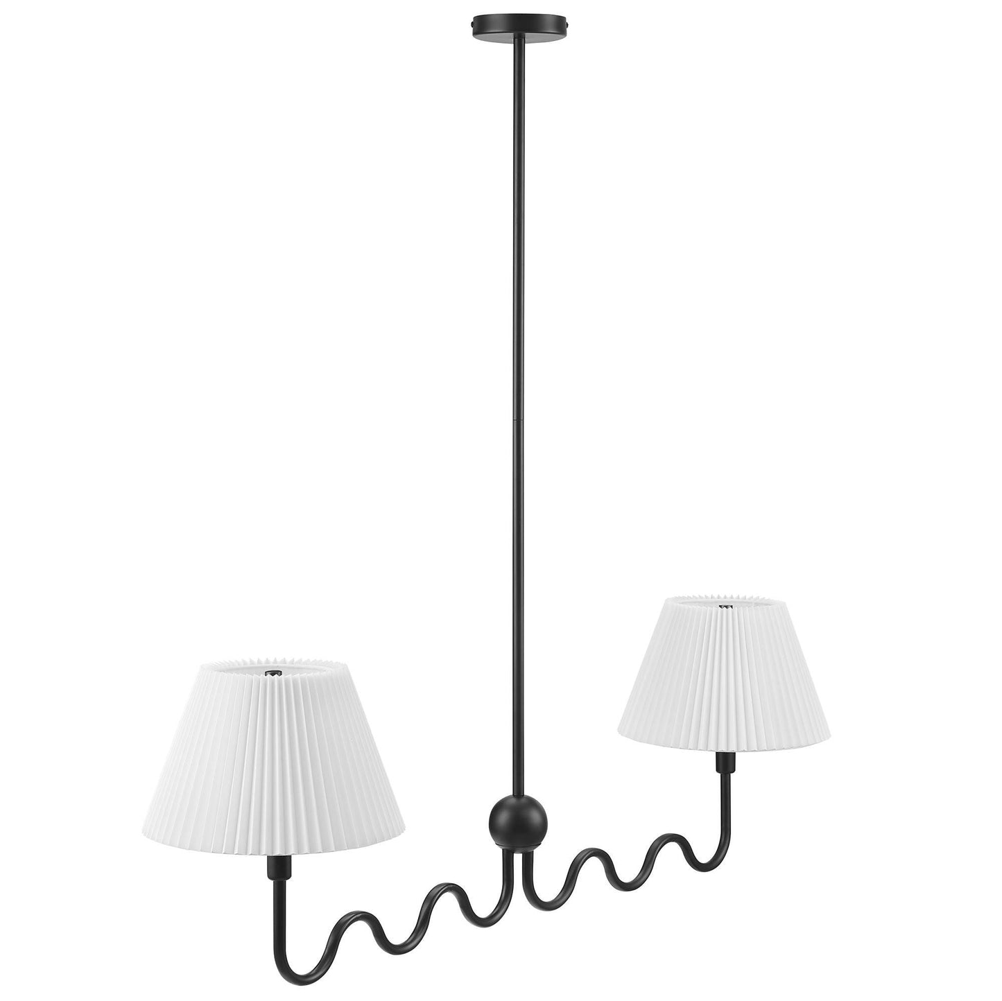 Wave Squiggle 2-Arm Pendant Light by Modway FredCo