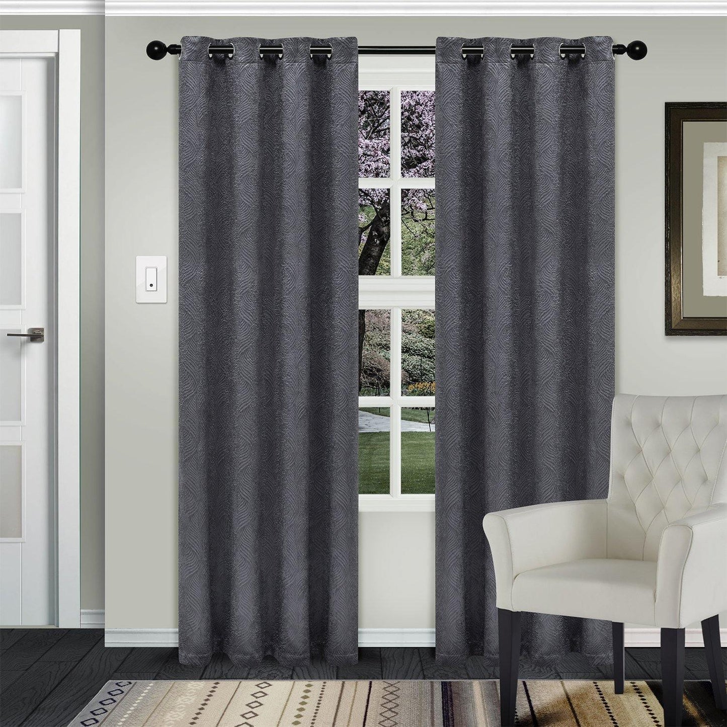 Waverly Room Darkening Noise Reducing Thermal Blackout Curtain Set FredCo