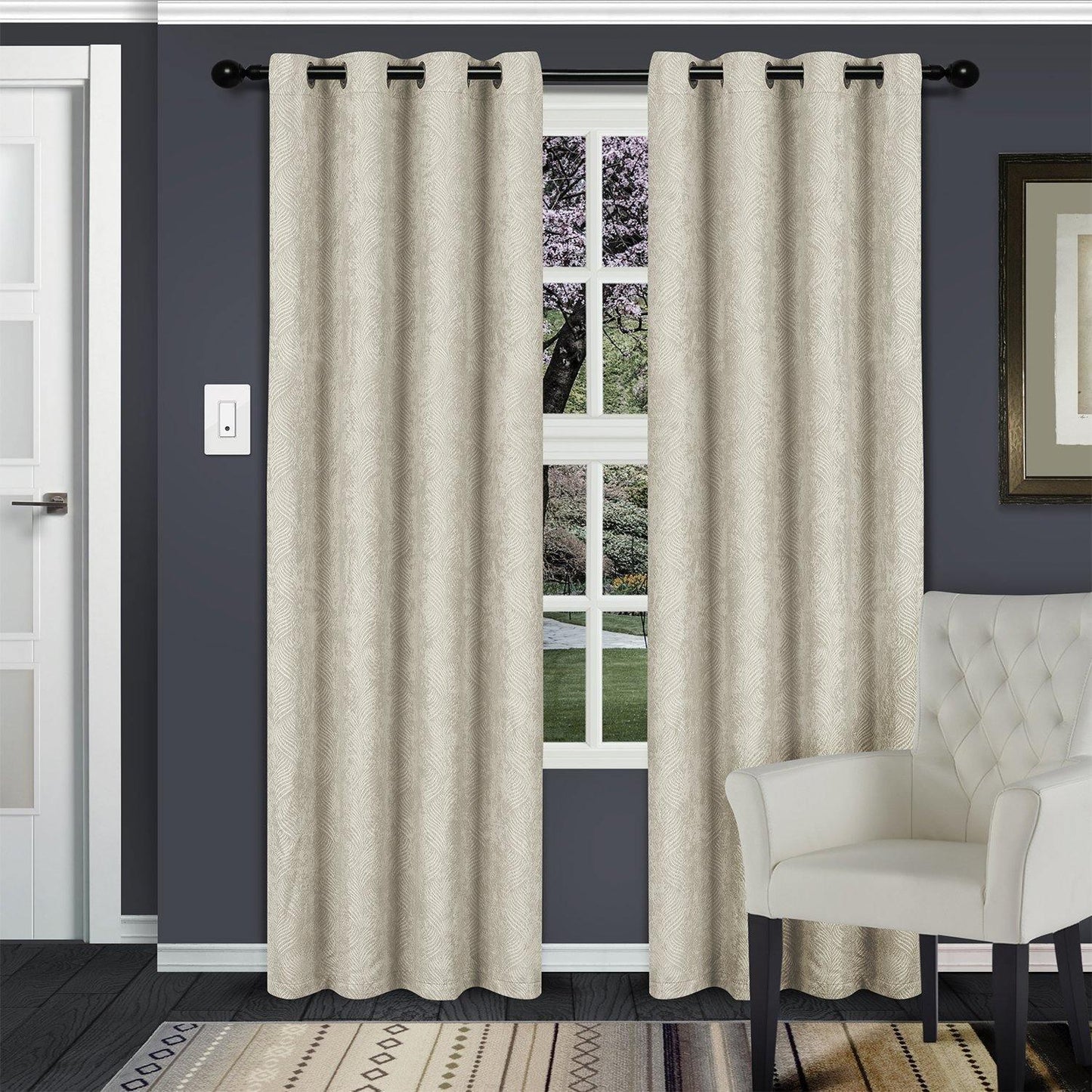 Waverly Room Darkening Noise Reducing Thermal Blackout Curtain Set FredCo