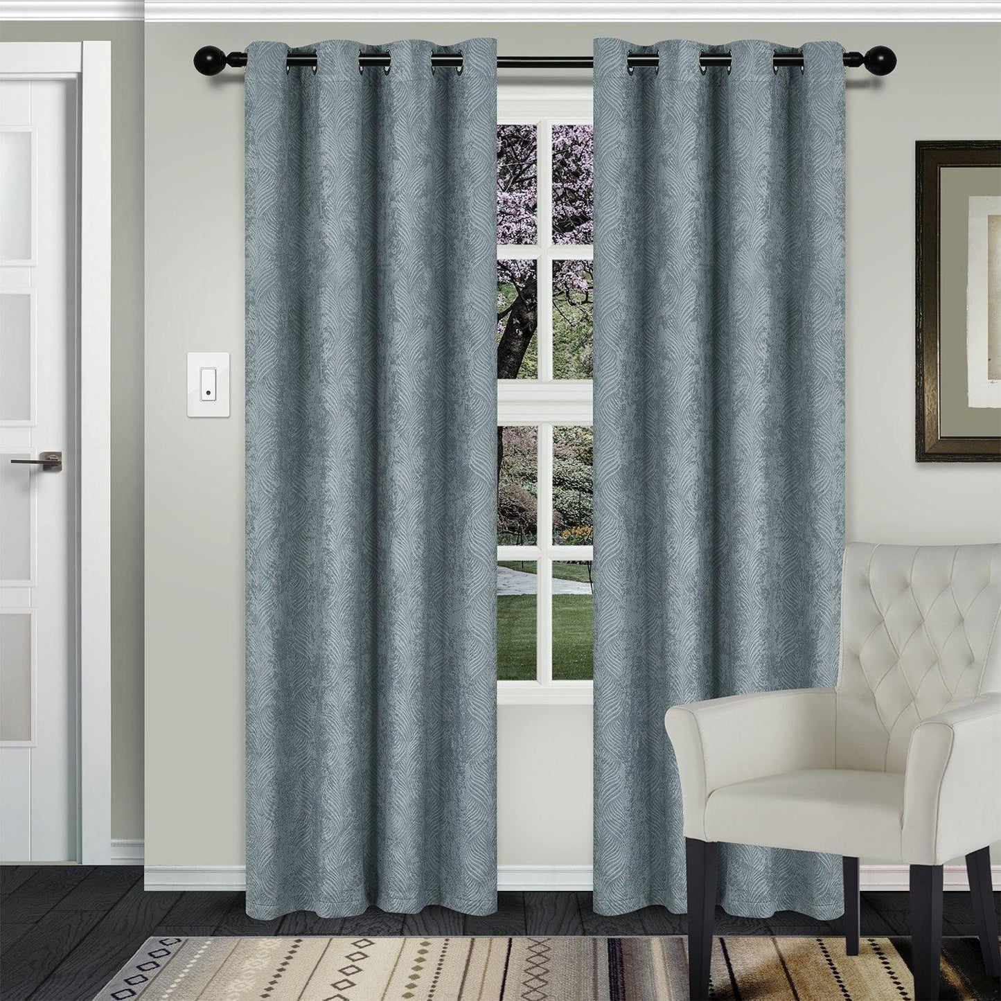 Waverly Room Darkening Noise Reducing Thermal Blackout Curtain Set FredCo