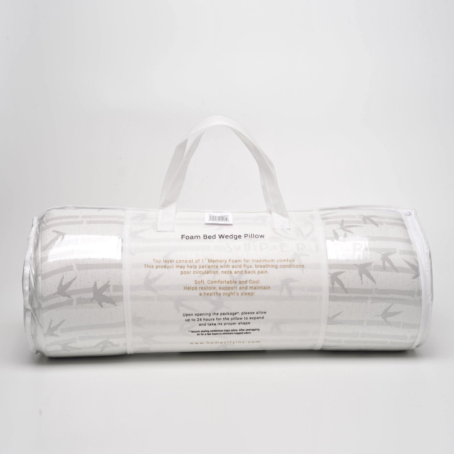 Wedge Memory Foam Pillow With Bamboo from Rayon Removable Cover FredCo