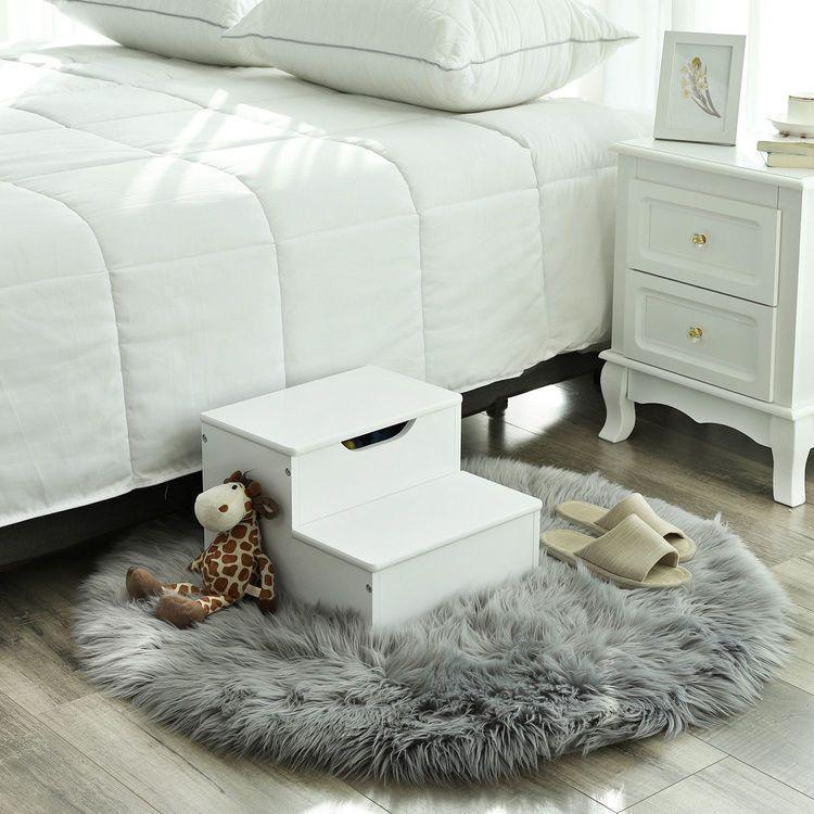 White Kids Step Stool FredCo