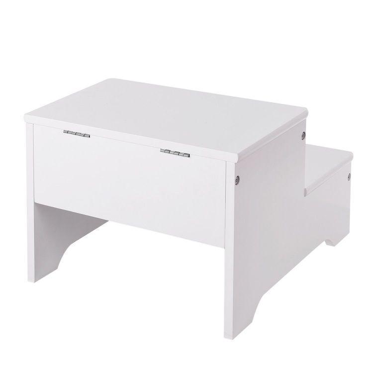White Kids Step Stool FredCo