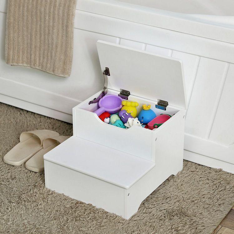 White Kids Step Stool FredCo