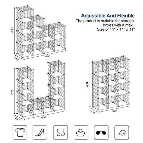 White Metal Storage Cubes FredCo