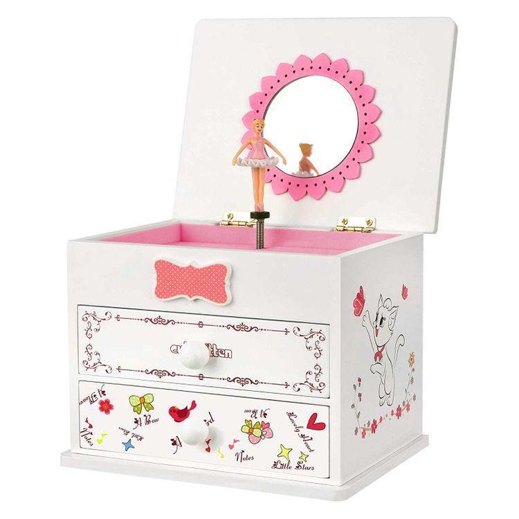 White Music Jewelry Box FredCo