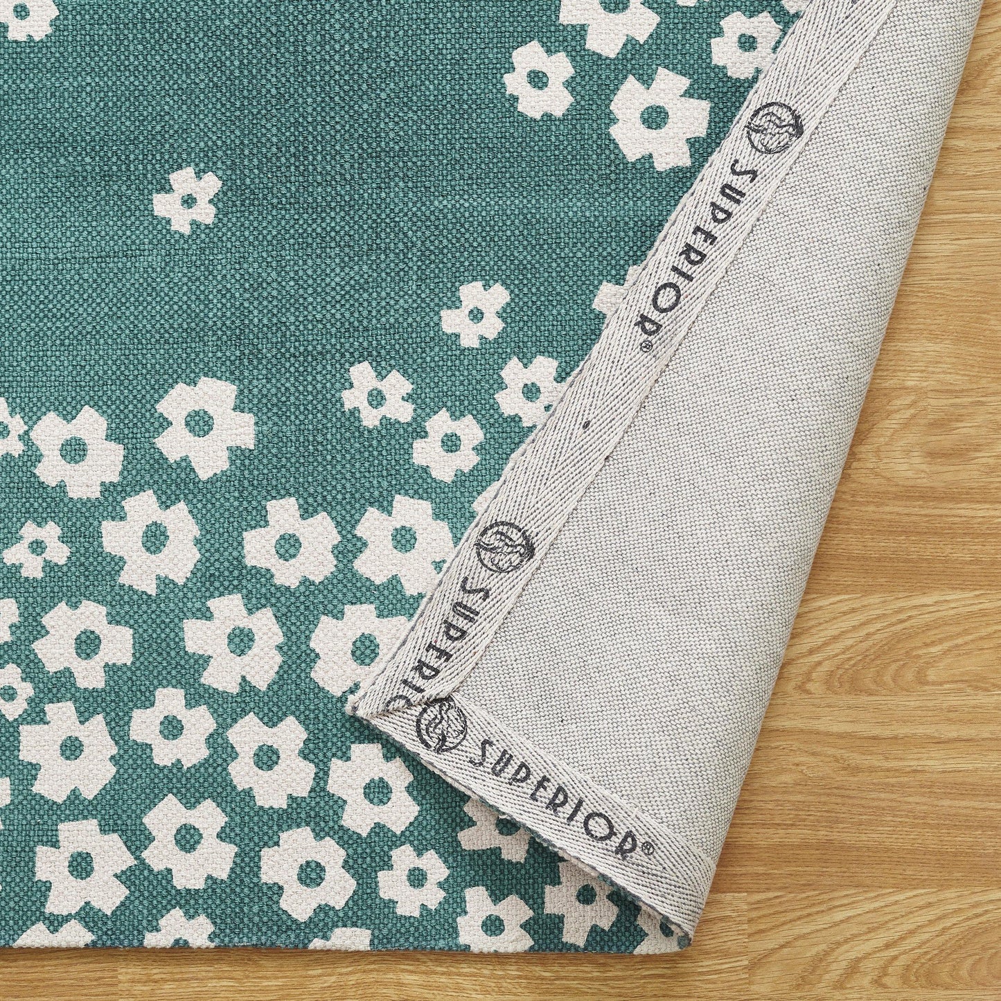 Wildflower 100% Cotton Rug, Environment Friendly Area Rugs FredCo