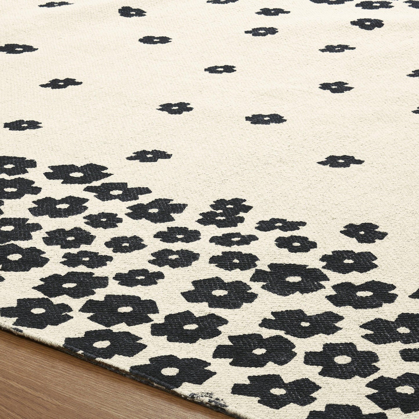 Wildflower 100% Cotton Rug, Environment Friendly Area Rugs FredCo