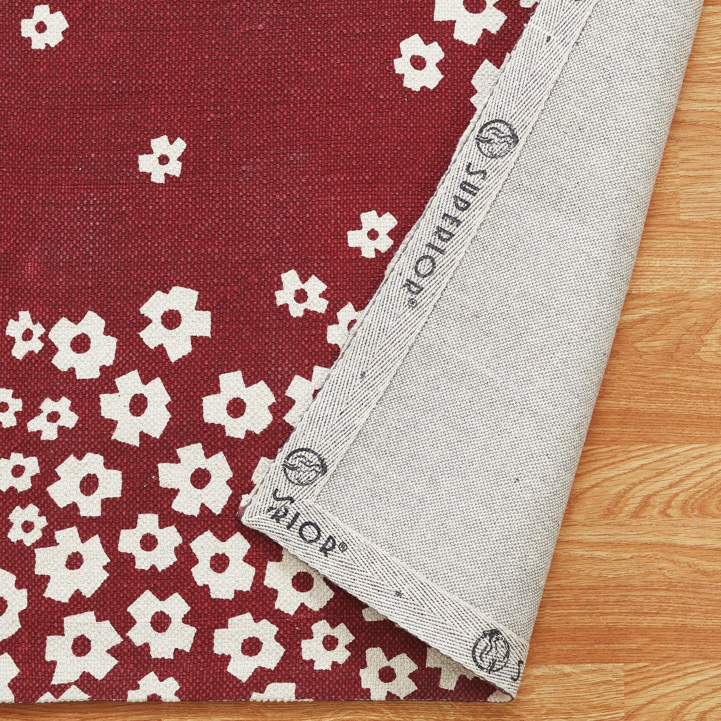 Wildflower 100% Cotton Rug, Environment Friendly Area Rugs FredCo