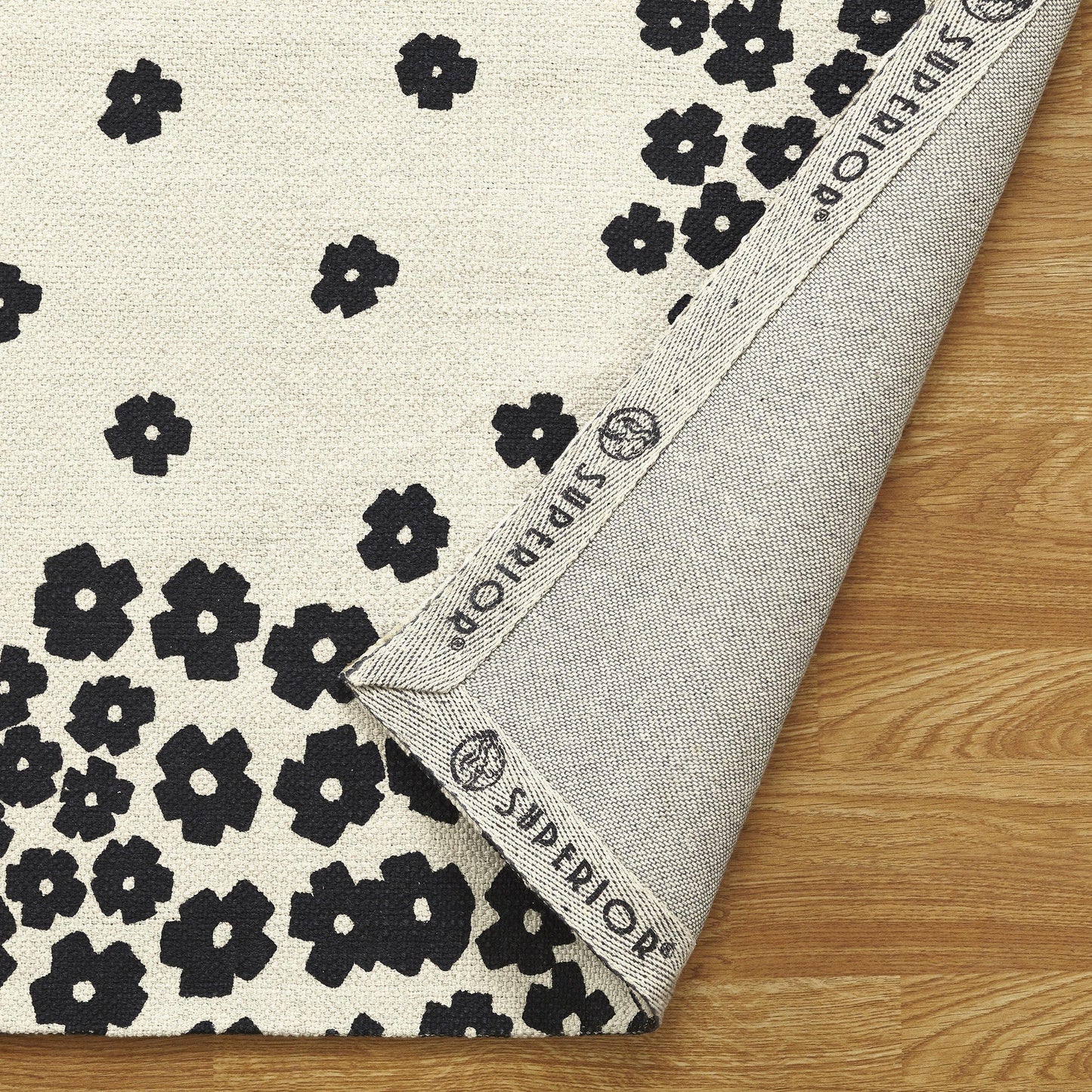 Wildflower 100% Cotton Rug, Environment Friendly Area Rugs FredCo