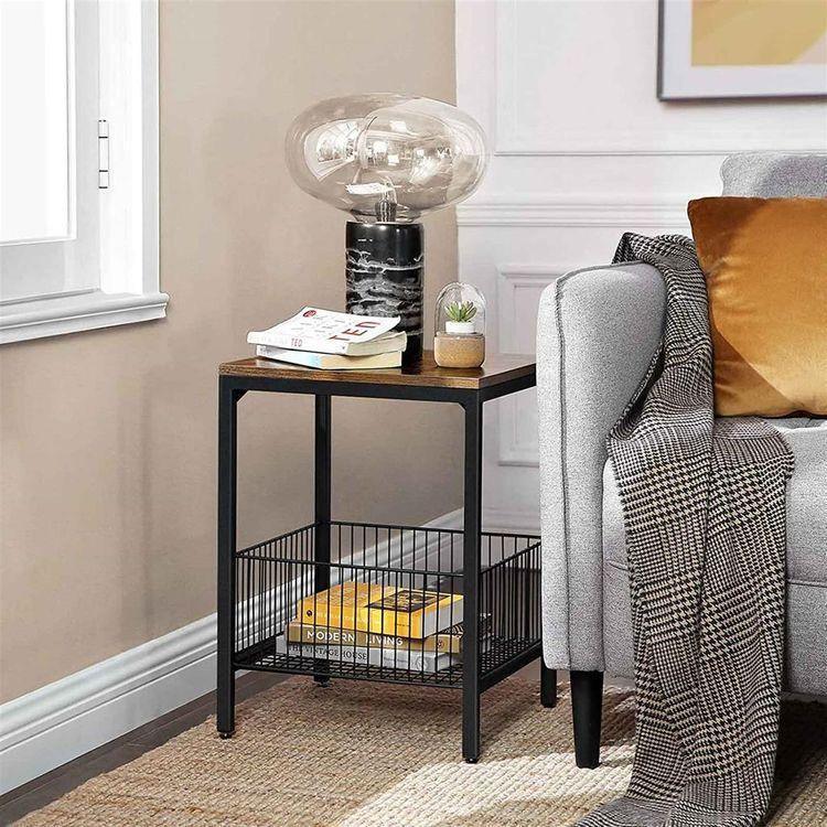 Wire Basket Side Table FredCo