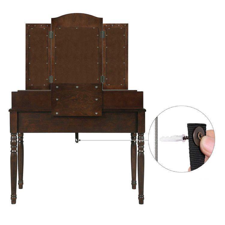 Wood Legs Vanity Set FredCo