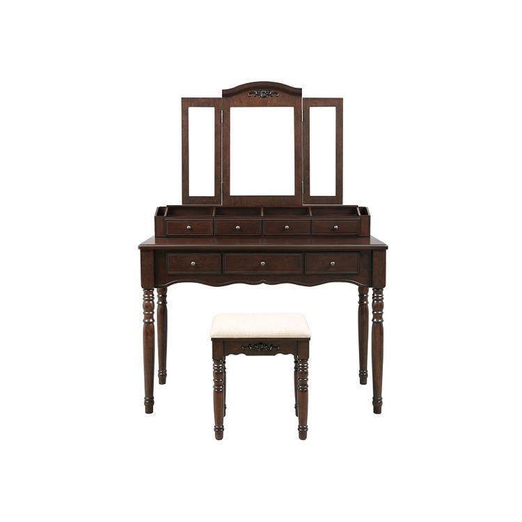 Wood Legs Vanity Set FredCo