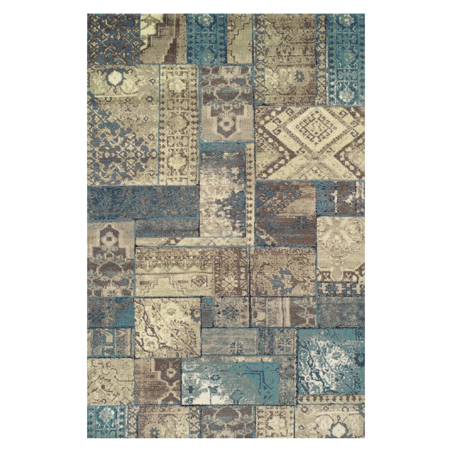 Zedler Oriental Contemporary Patchwork Rug FredCo