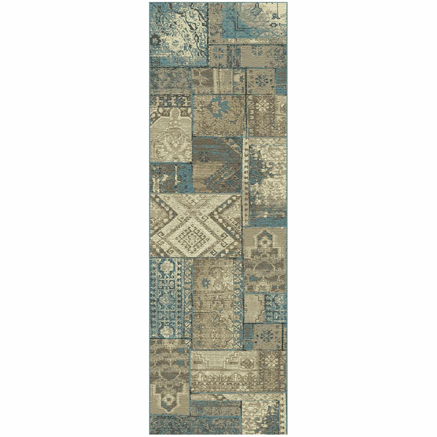 Zedler Oriental Contemporary Patchwork Rug FredCo