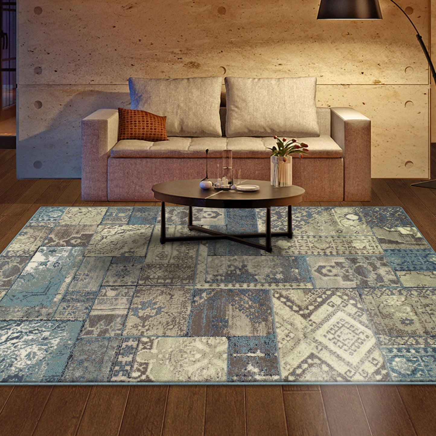 Zedler Oriental Contemporary Patchwork Rug FredCo