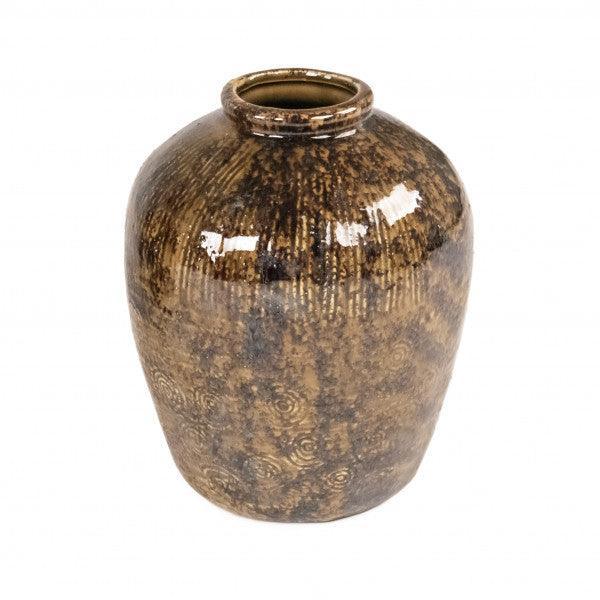 Zentique Distressed Textured Vase (16800S B93) FredCo