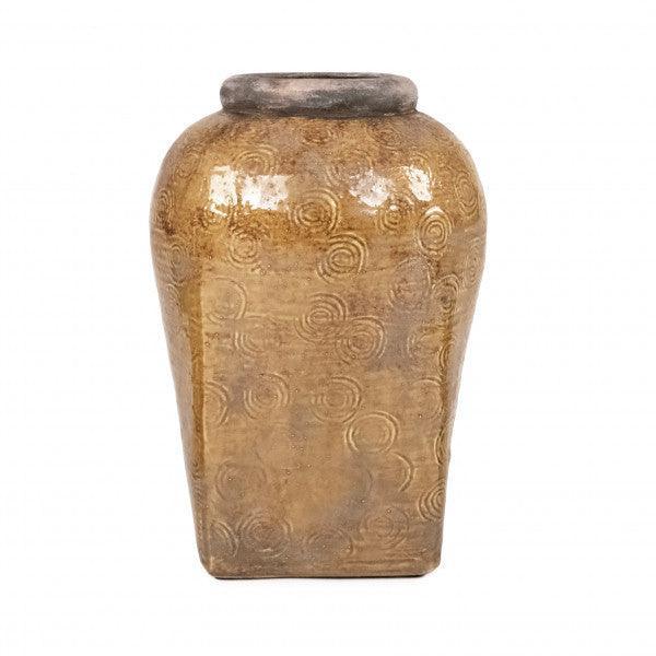 Zentique Distressed Textured Vase (16813L B93A) FredCo