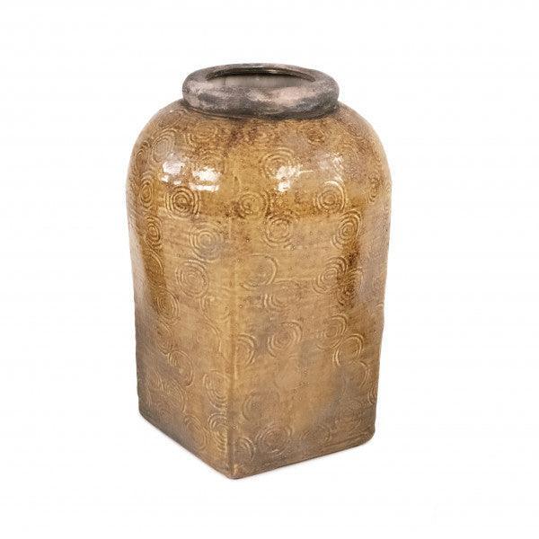 Zentique Distressed Textured Vase (16813L B93A) FredCo