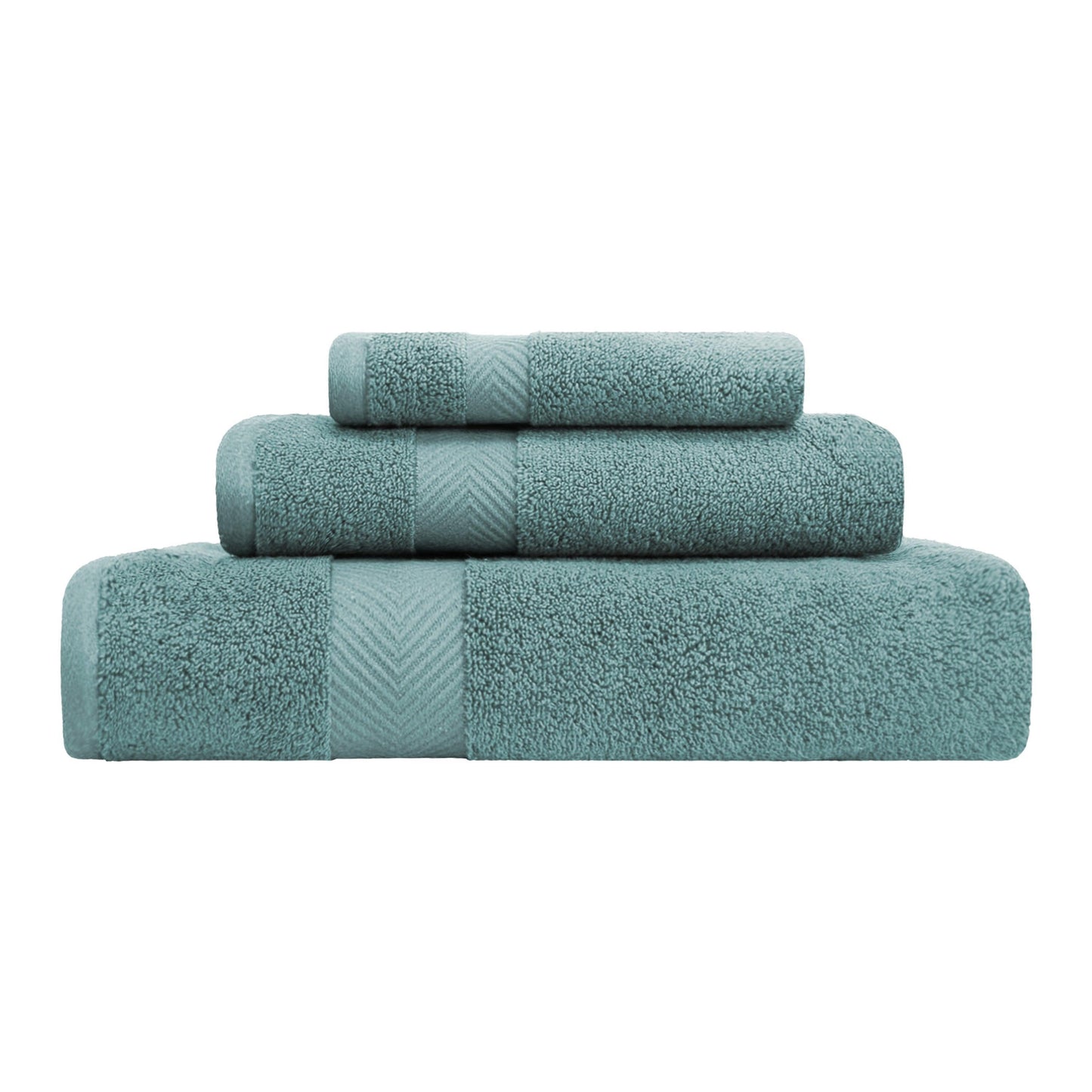 Zero-Twist Smart-Dry Absorbent Combed Cotton Plush 3-Piece Towel Set FredCo