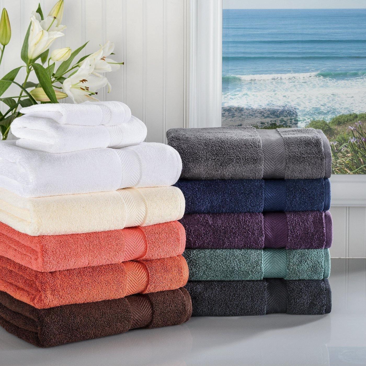 Zero-Twist Smart-Dry Absorbent Combed Cotton Plush 3-Piece Towel Set FredCo