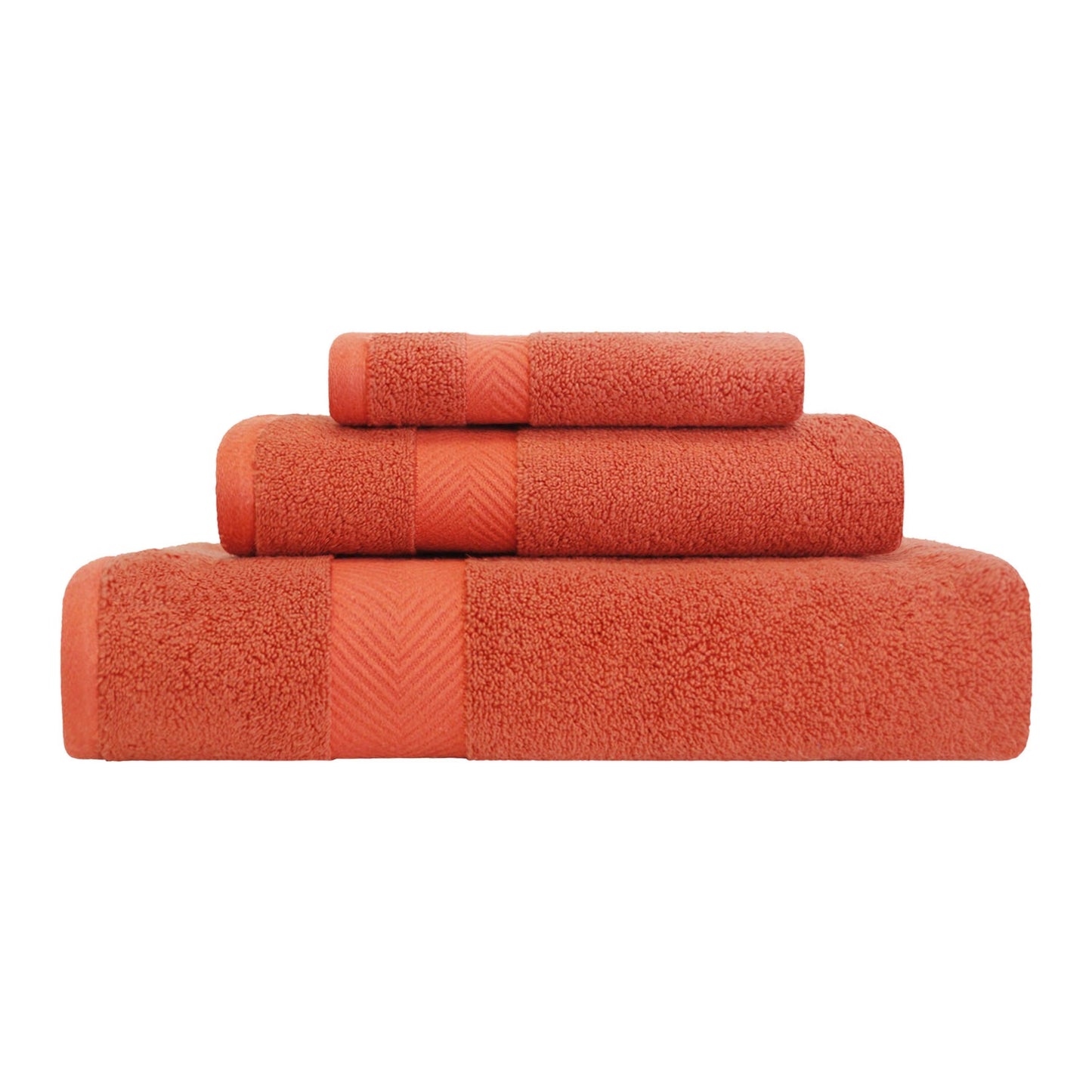 Zero-Twist Smart-Dry Absorbent Combed Cotton Plush 3-Piece Towel Set FredCo