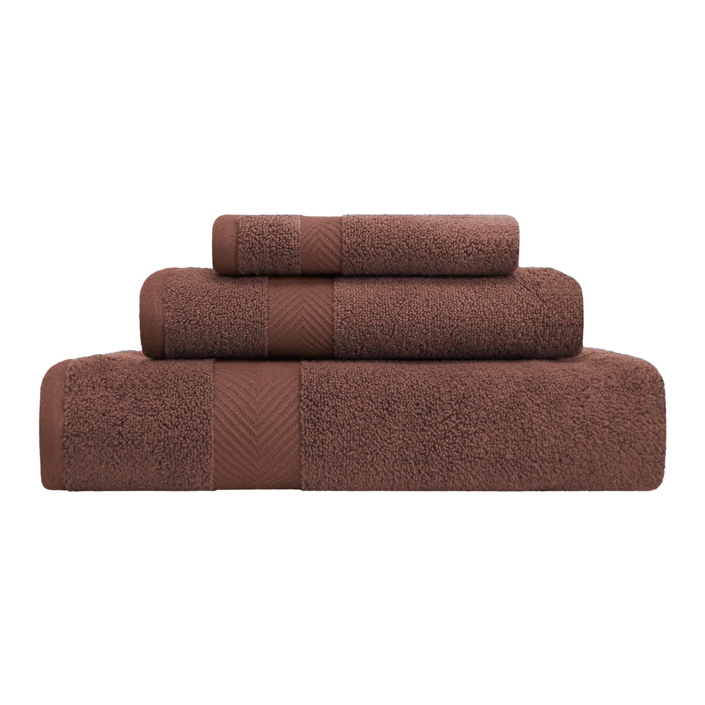 Zero-Twist Smart-Dry Absorbent Combed Cotton Plush 3-Piece Towel Set FredCo