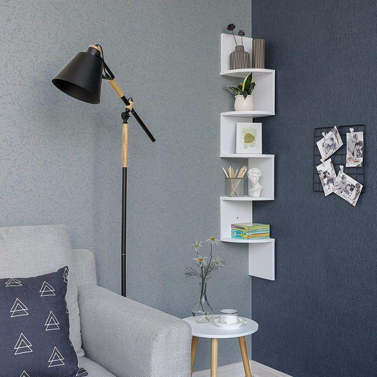 Zigzag Design Corner Shelf FredCo