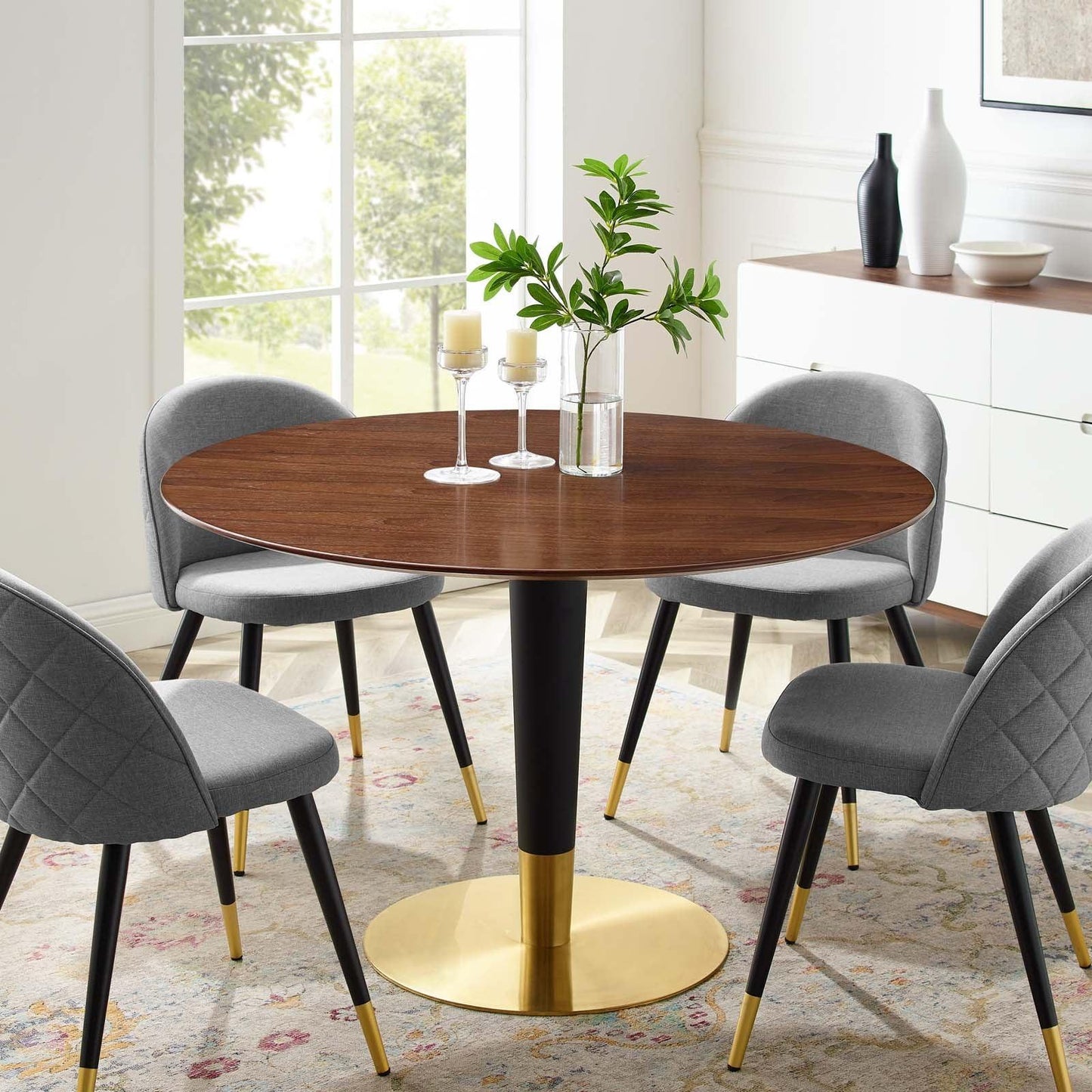 Zinque 47" Dining Table, EEI-5140 FredCo