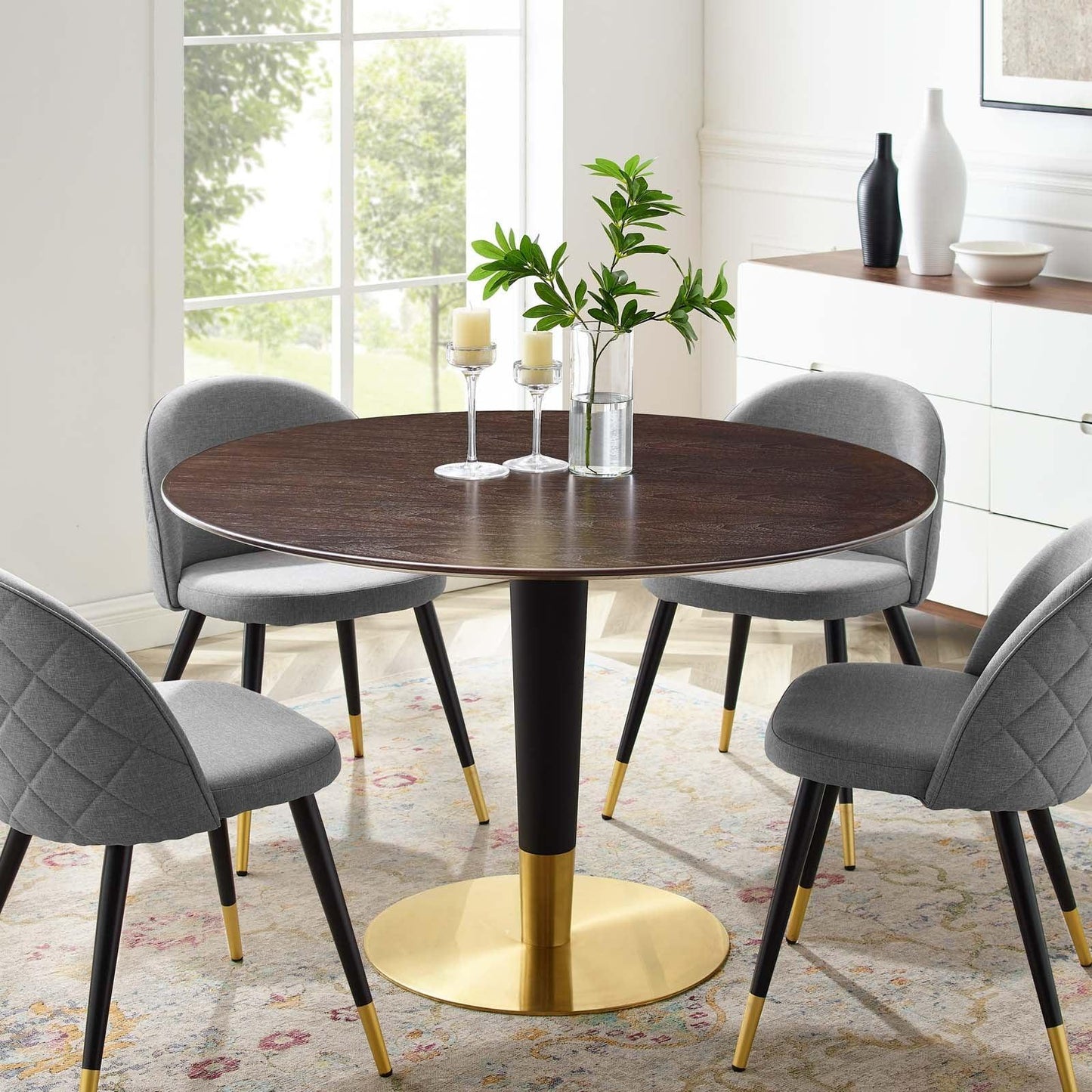 Zinque 47" Dining Table, EEI-5146 FredCo