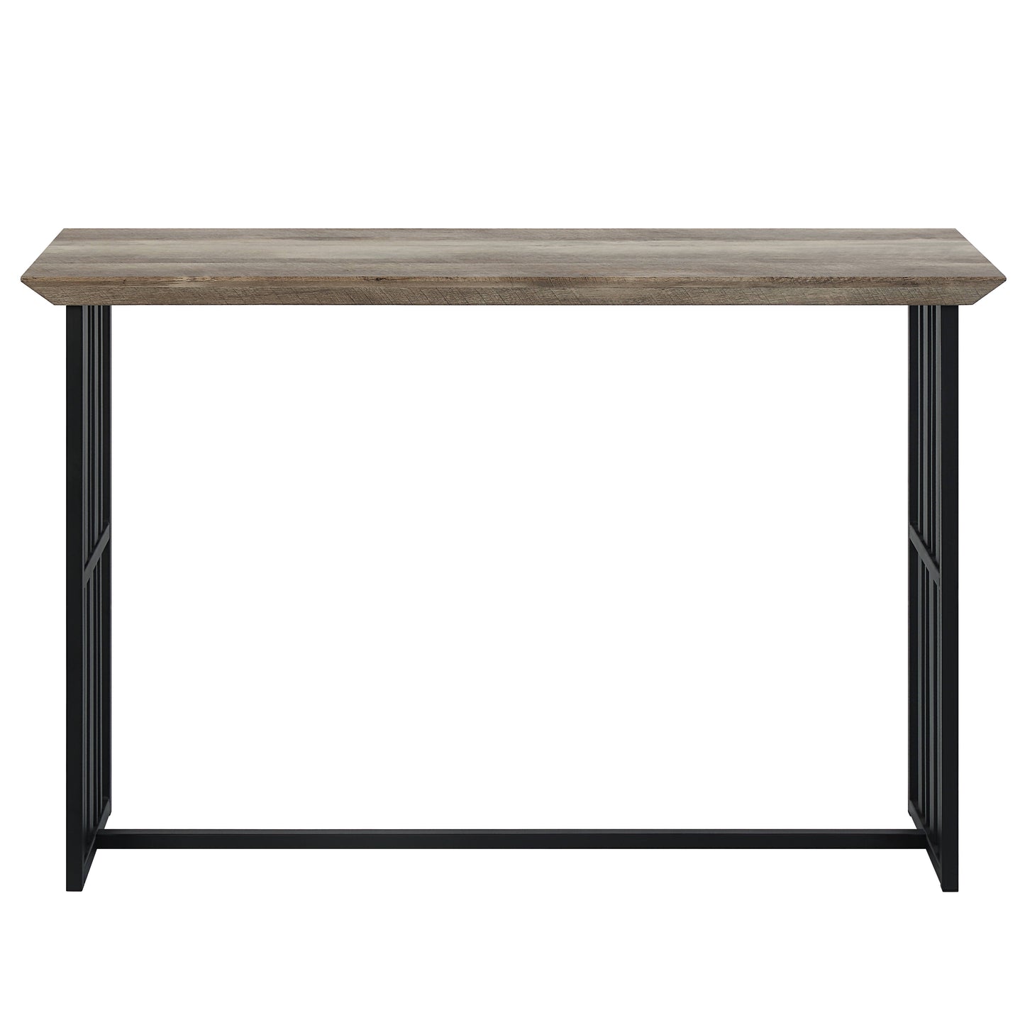 Zudora Antique Oak & Black Finish Sofa Table FredCo