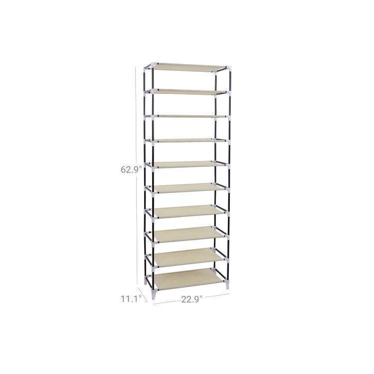 10 Tier Shoe Organizer FredCo