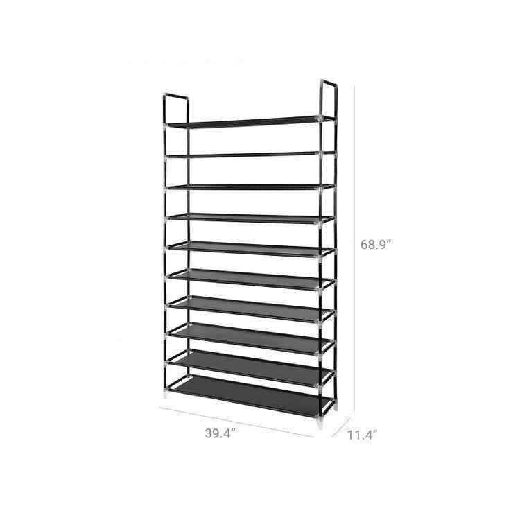 10 Tiers Shoe Rack 39" FredCo
