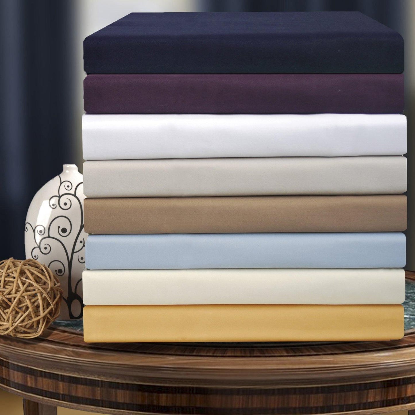 1000-Thread Count Cotton-Blend Wrinkle-Resistant Soft Duvet Cover Set FredCo