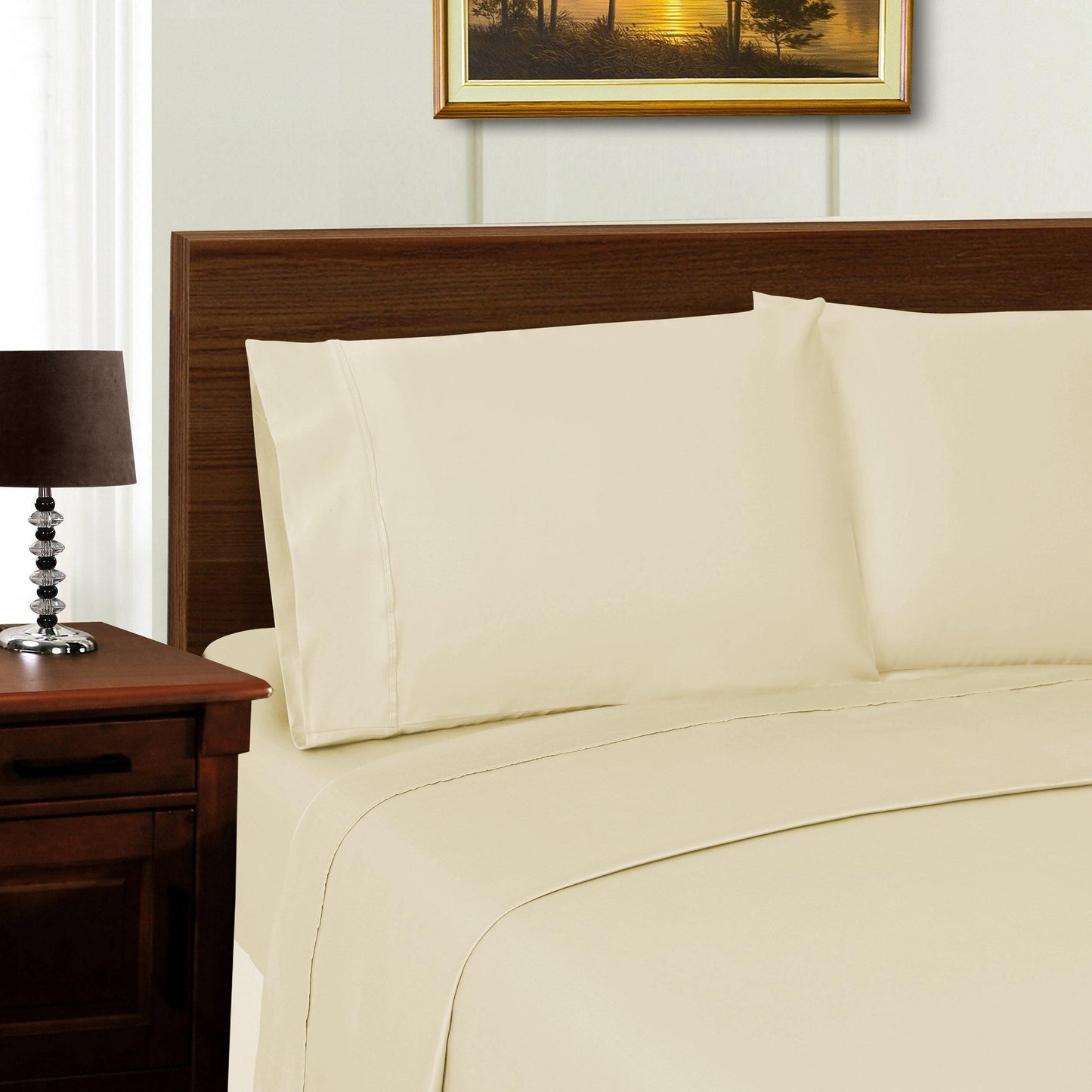 1000-Thread Count Tencel Polyester-Blend Plush Deep Pocket Sheet Set FredCo