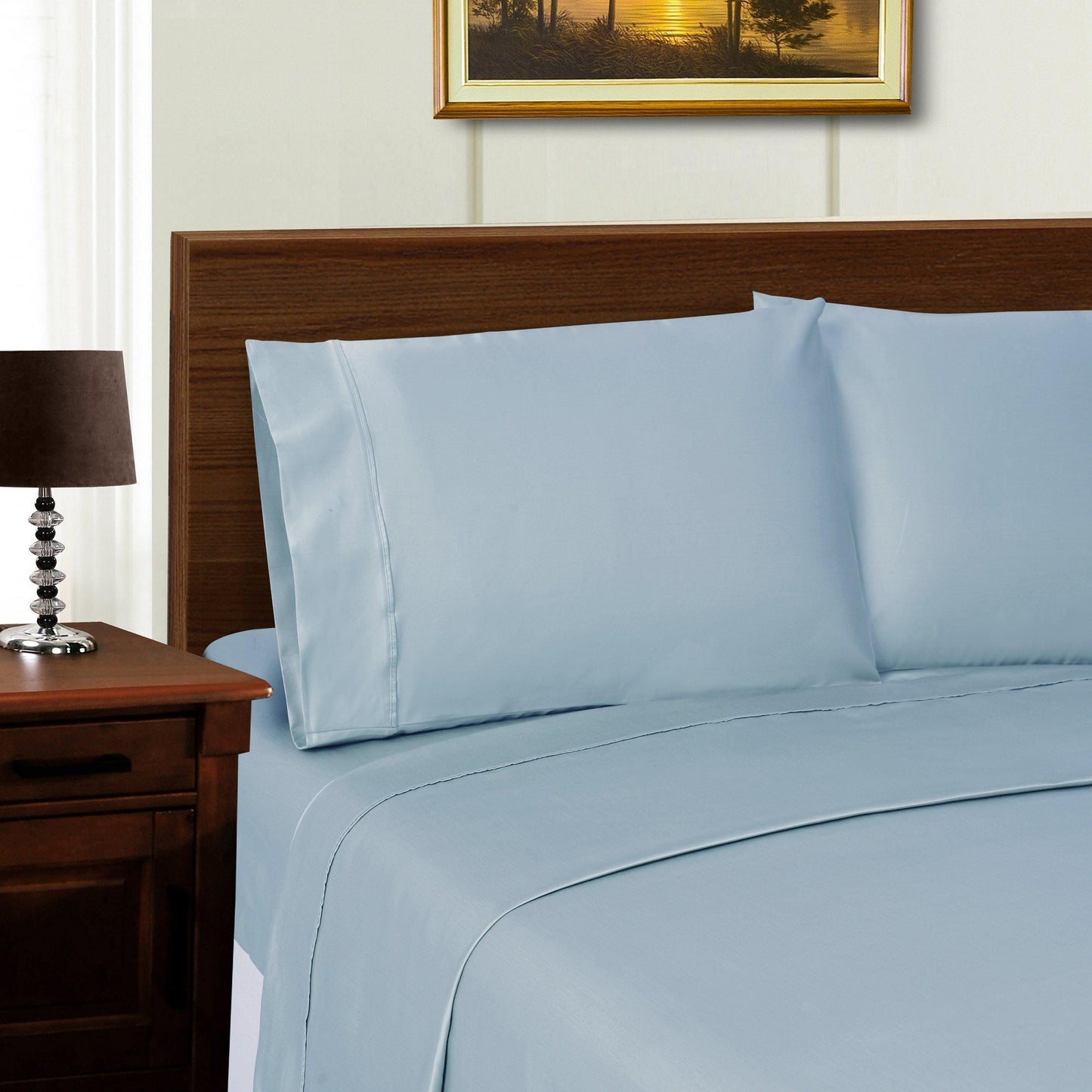 1000-Thread Count Tencel Polyester-Blend Plush Deep Pocket Sheet Set FredCo