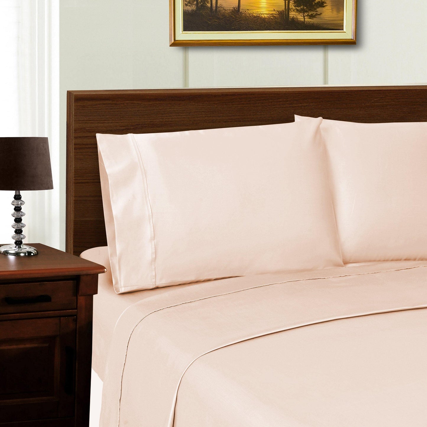 1000-Thread Count Tencel Polyester-Blend Plush Deep Pocket Sheet Set FredCo
