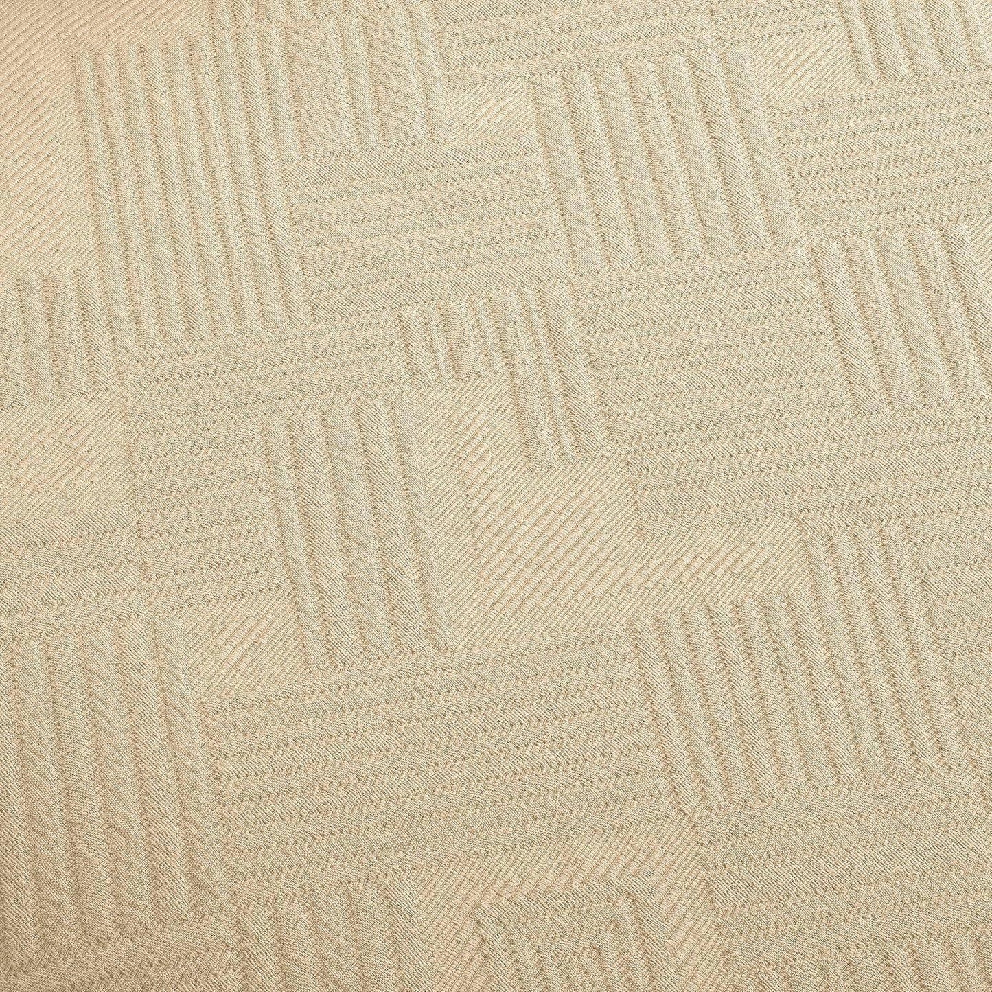 100% Cotton Geometric Fret Scalloped Bedspread Set FredCo