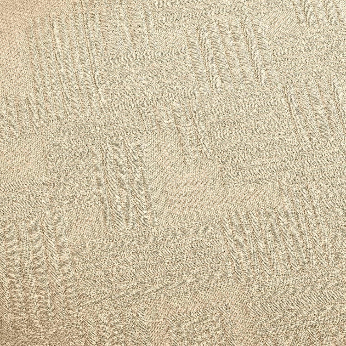 100% Cotton Geometric Fret Scalloped Bedspread Set FredCo