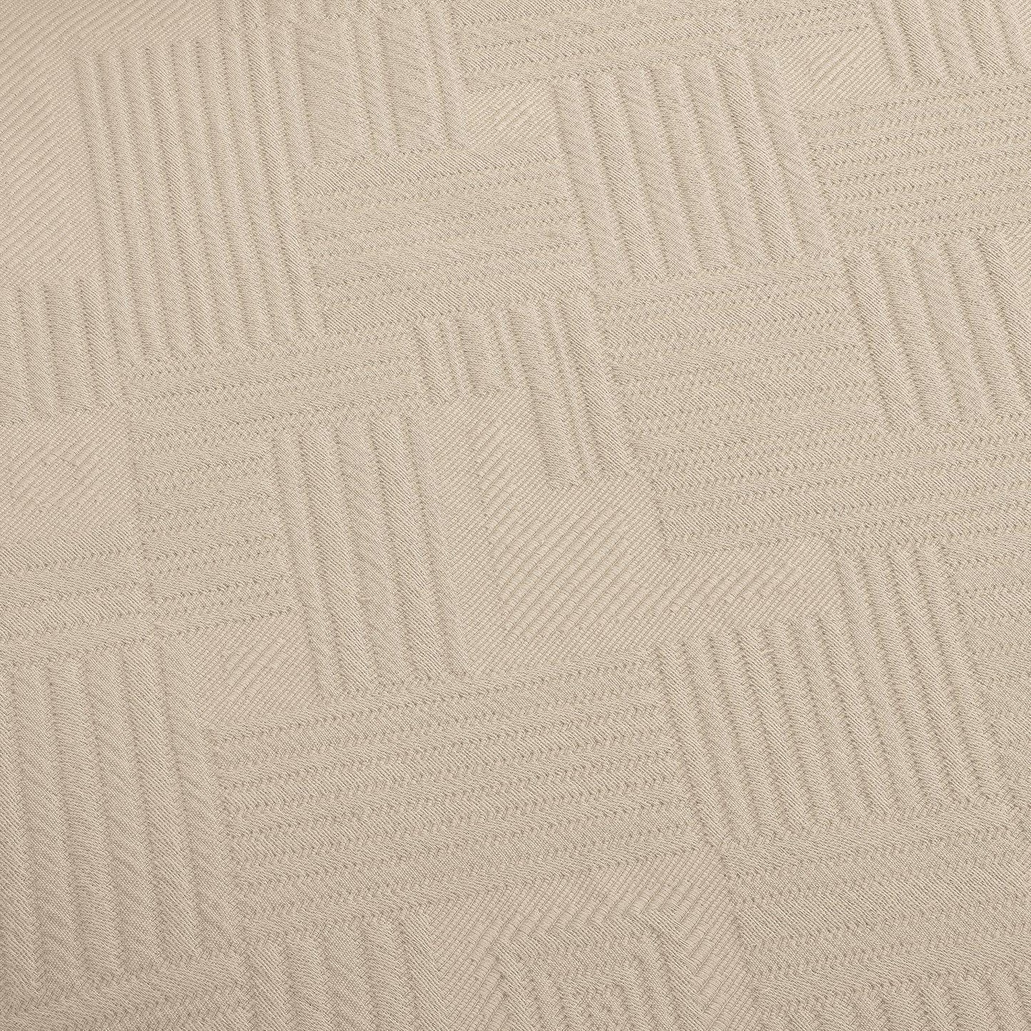 100% Cotton Geometric Fret Scalloped Bedspread Set FredCo