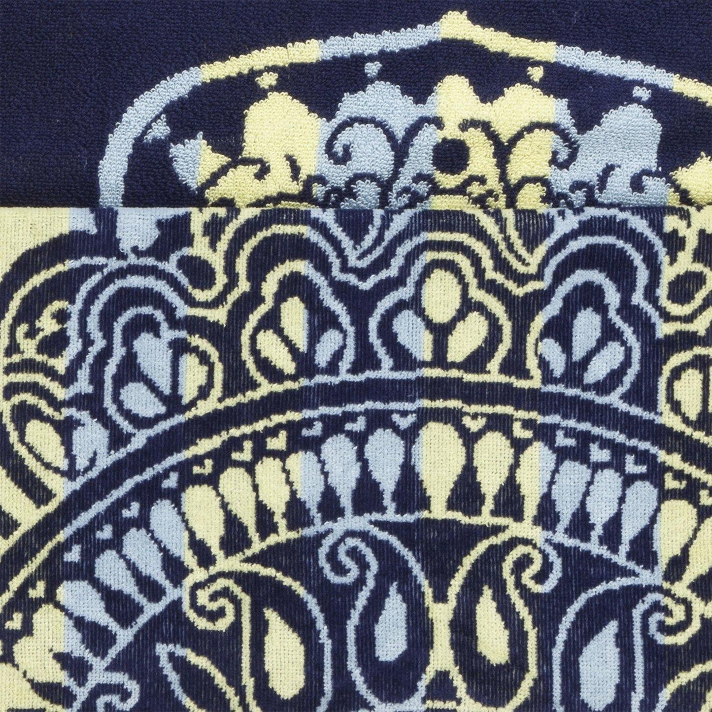 100% Cotton Mandala Henna Design Round Beach Towel, 60" FredCo