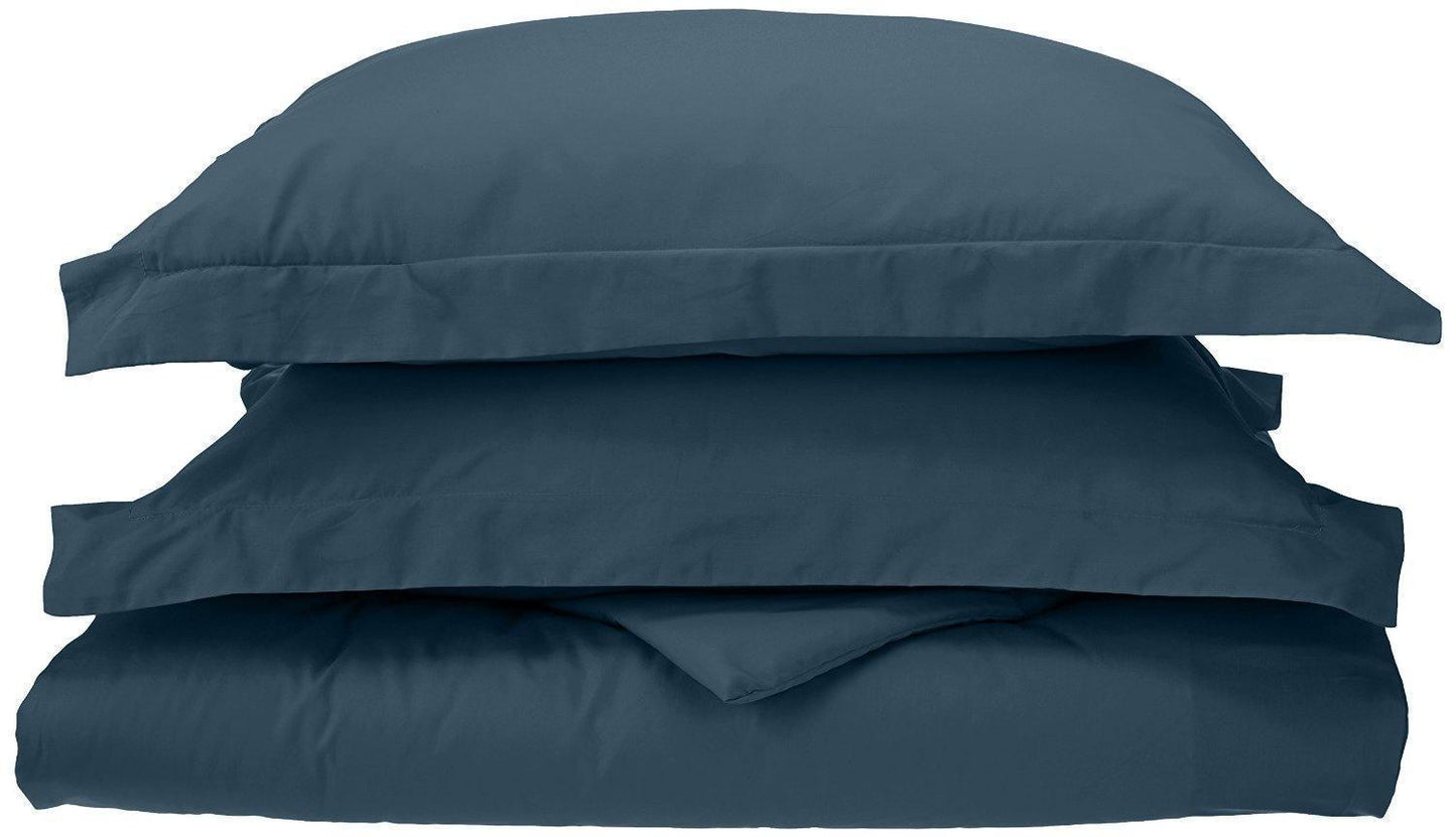 100% Cotton Percale Matte Finish Duvet Cover and Pillow Sham Set FredCo