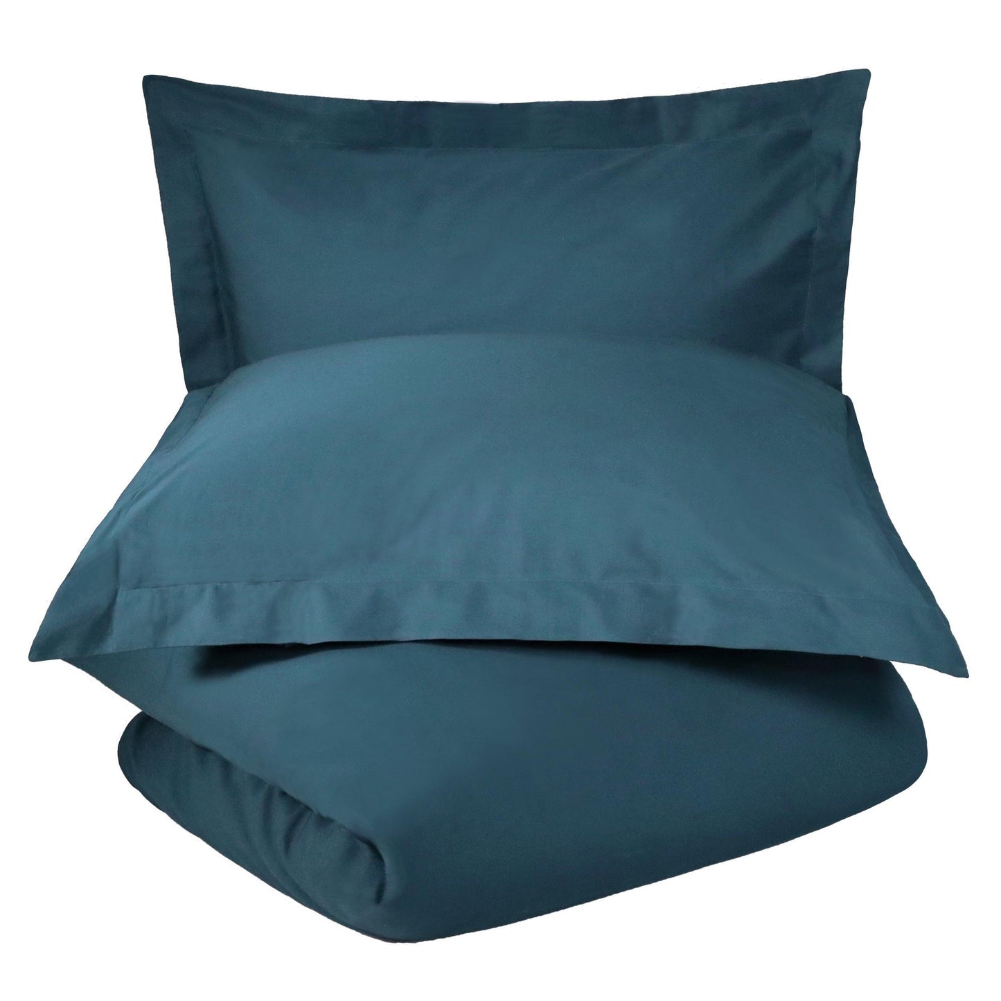 100% Cotton Percale Matte Finish Duvet Cover and Pillow Sham Set FredCo