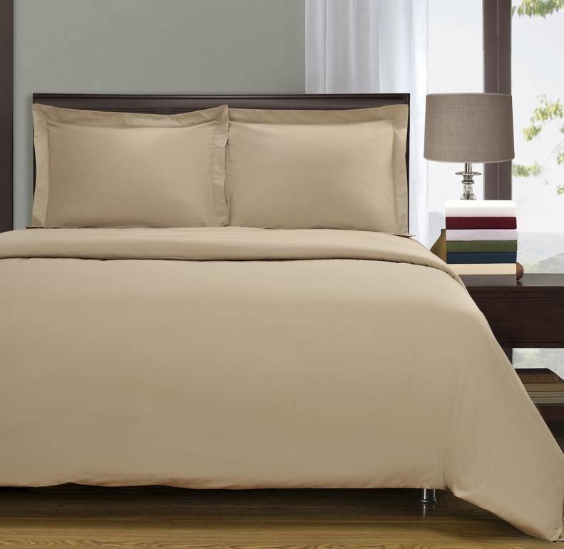 100% Cotton Percale Matte Finish Duvet Cover and Pillow Sham Set FredCo